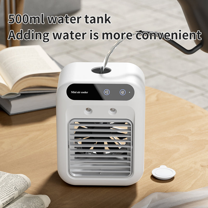 Desktop air cooler with mist
