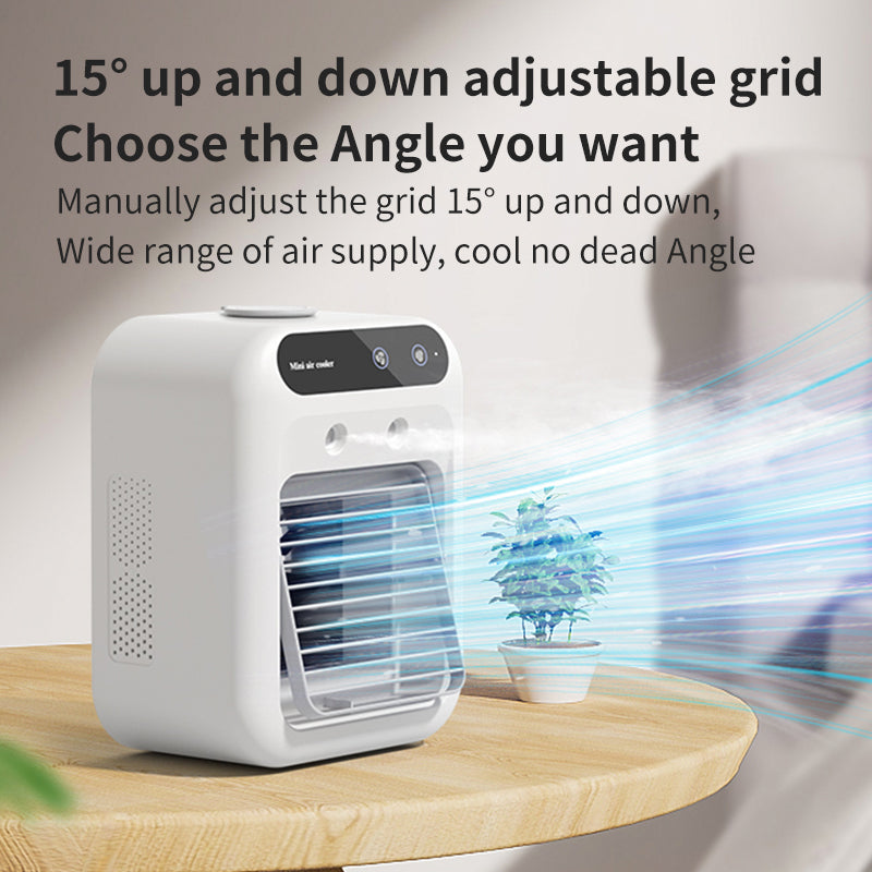 Portable misting air cooler